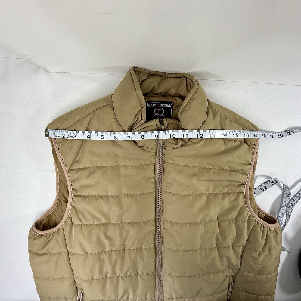 Raw 7 Design XLMen's Khaki Waterproof Light Fill Vest - Picture 6 of 9